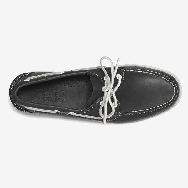 dockside portland leather boat shoe