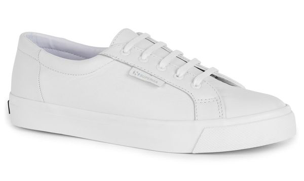 superga nappa leather white