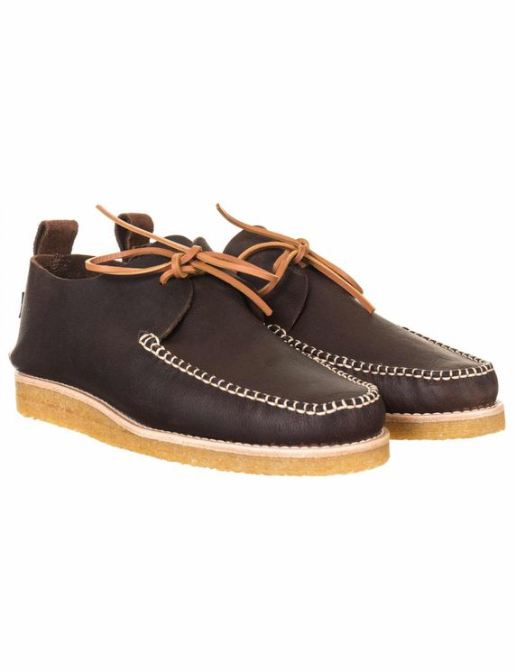 Yogi Footwear Lawson Leather Moccasin Shoes - Dark Brown Colour: Dark |  ModeSens
