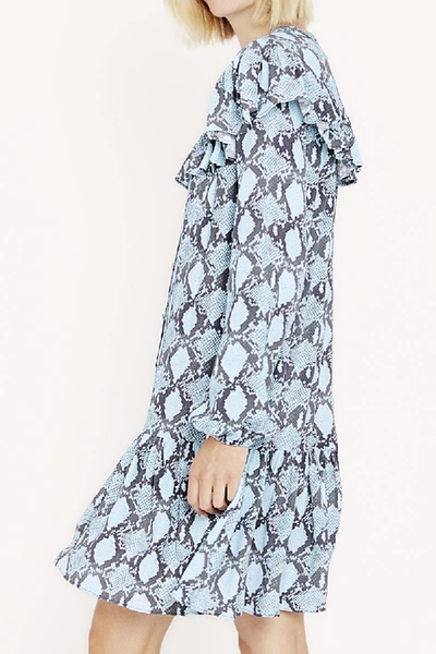 Shop Rebecca Minkoff Miley Dress In Blue Multi