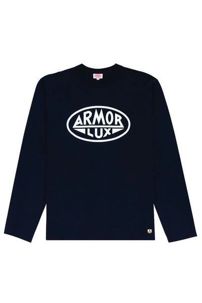 Armor-lux Armor Lux Heritage Paris Sweatshirt Navy In Blue | ModeSens