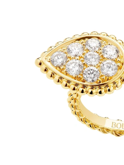 Shop Boucheron 18kt Yellow Gold Diamond Serpent Bohème Ring