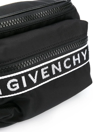 Shop Givenchy Logo-panel Belt Bag In Black