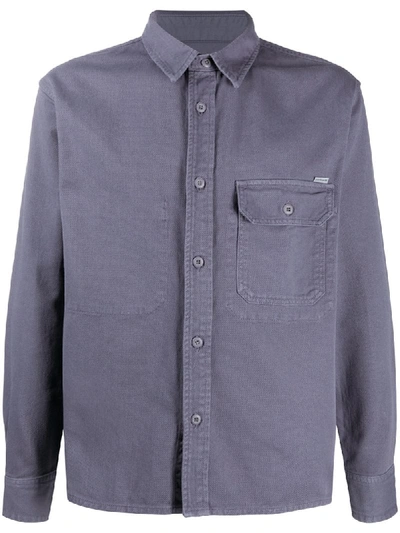 Shop Carhartt Chest Pocket Shirt In Purple