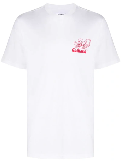 Carhartt Bene Logo Print T shirt In White ModeSens