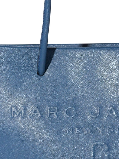 Shop Marc Jacobs Logo Shopper Tote In Blue