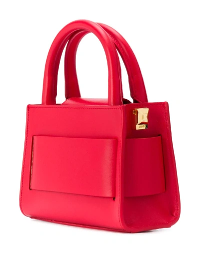 Shop Salar Bella Logo-print Tote In Red