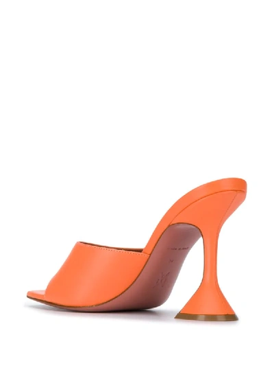 Shop Amina Muaddi Lupita Mules In Orange