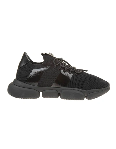 Shop Moncler Black The Bubble Man Sneakers In Nero