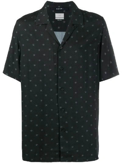 Shop Ksubi Star Resort Short-sleeved Shirt In Black