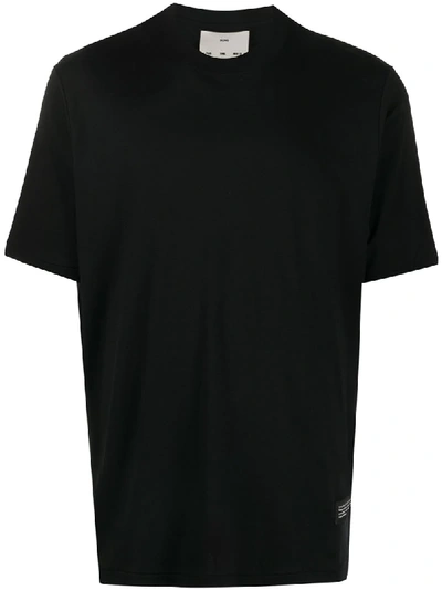 Shop Song For The Mute Logo Patch Crewneck T-shirt In Black