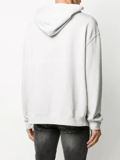 Shop Ksubi Sign Of The Times Cotton Hoodie In Grey