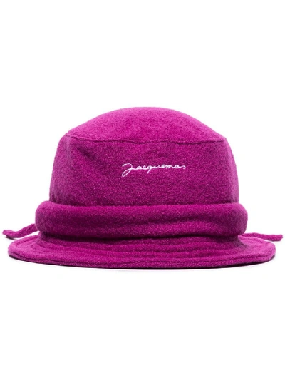 Shop Jacquemus Le Bob Bucket Hat In Purple