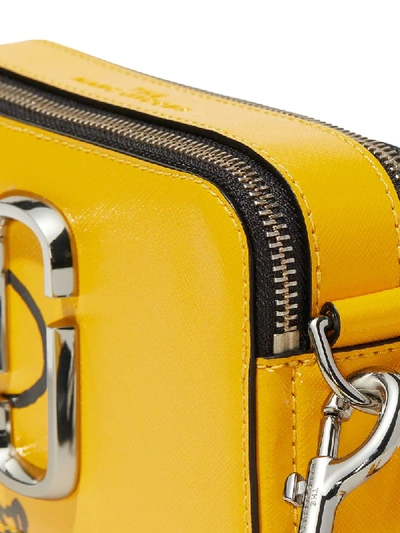 Shop Marc Jacobs X Peanuts The Snapshot Crossbody Bag In Yellow
