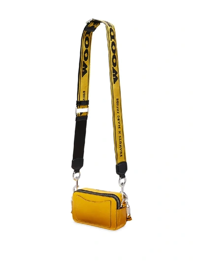 Shop Marc Jacobs X Peanuts The Snapshot Crossbody Bag In Yellow