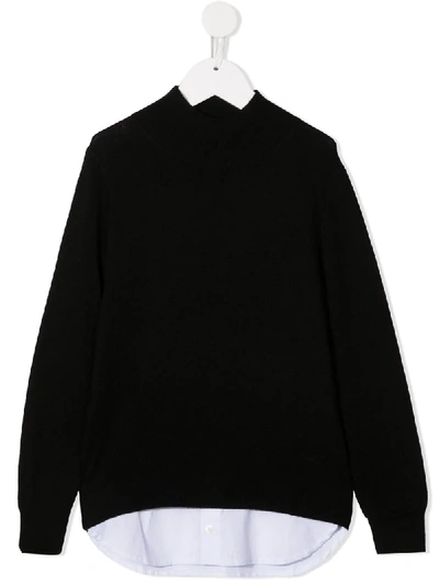 PAOLO PECORA HIGH NECK KNIT-SHIRT JUMPER 