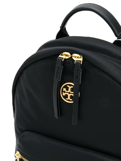 Shop Tory Burch Branded Backpack In Black
