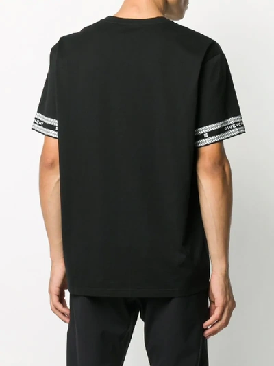 Shop Givenchy Chain Logo-print T-shirt In Black