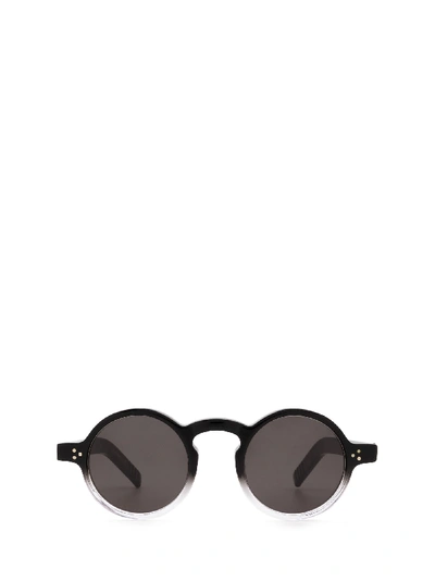 Shop Lesca S.freud Noir Degradé Sunglasses