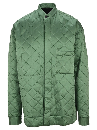 Shop Haider Ackermann Quilted Jacket In Military Green