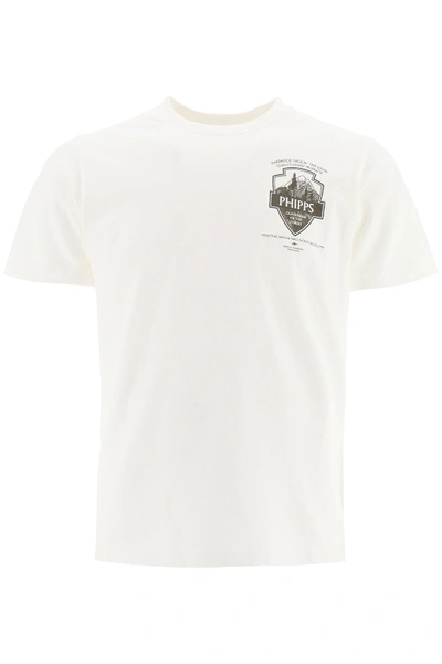 Shop Phipps Park Badge Print T-shirt In White (white)