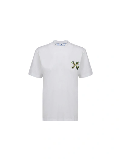 Shop Off-white T-shirt In White Gree