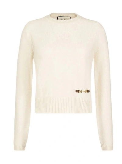 Shop Gucci Sweater In White