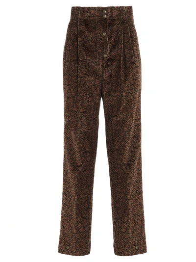 Shop Etro Pants In Brown