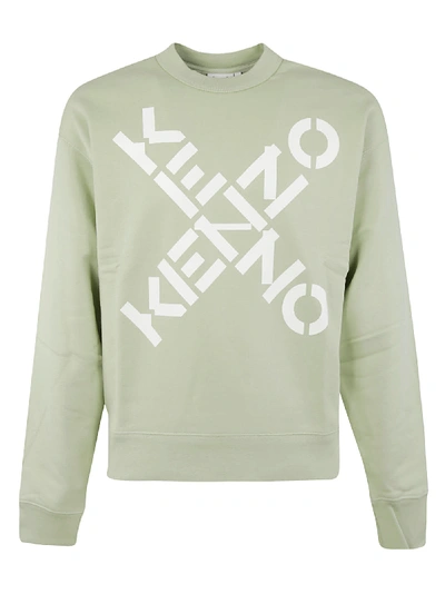 Shop Kenzo X Logo Sweatshirt In Red