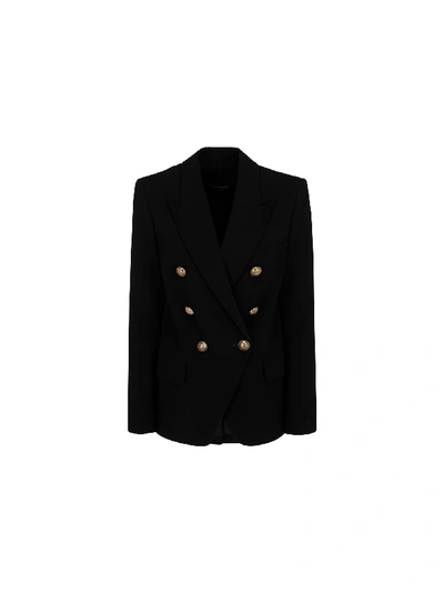 Shop Balmain Classic Jacket In Noir