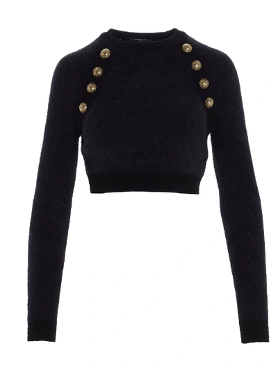 Shop Balmain Sweater In Black