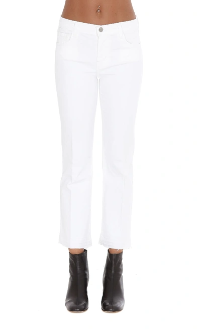 Shop J Brand Selena Mid Rise Jeans In White