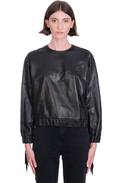 Shop Iro Gentry Leather Jacket In Black Leather
