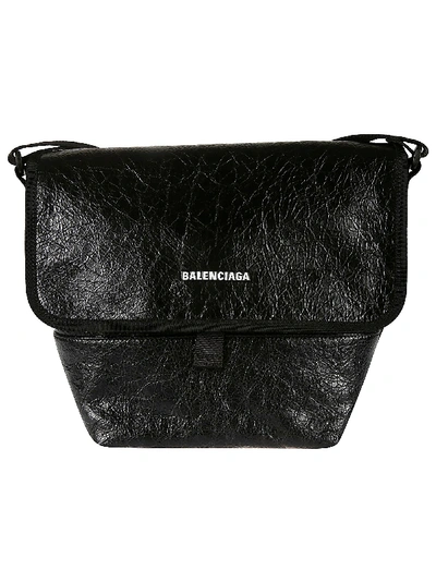 Shop Balenciaga Explorer Messenger Bag In Black