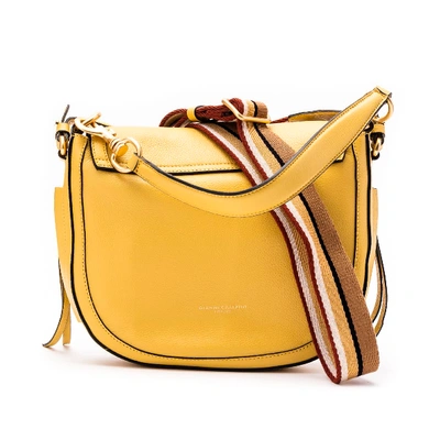 Shop Gianni Chiarini Leather Bag In Yellow