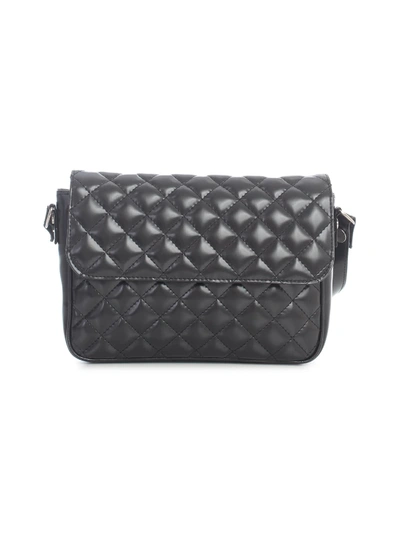 Shop Junya Watanabe Synthetic Leather Shoulder Bag In Black