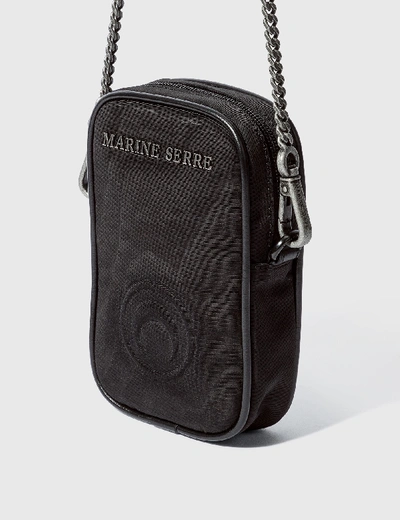 Shop Marine Serre Phone Case Mini Bag In Black