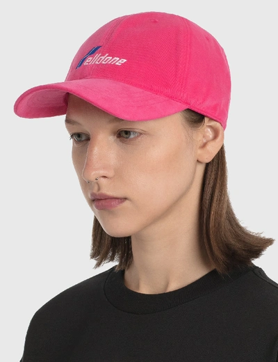 Shop We11 Done Logo Cap In Pink