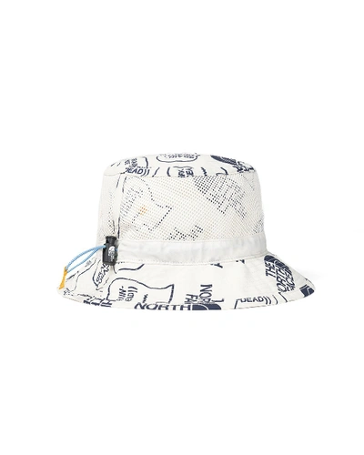 Pre-owned The North Face  X Brain Dead Bucket Hat Vintage White