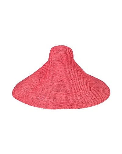 Shop Jacquemus Hats In Fuchsia