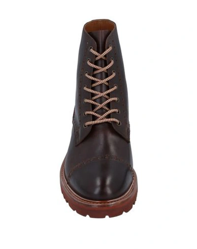 Shop Brunello Cucinelli Ankle Boots In Dark Brown