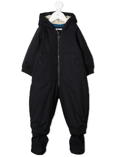 Shop Bonpoint All-in-one Baby Padded Coat In Blue