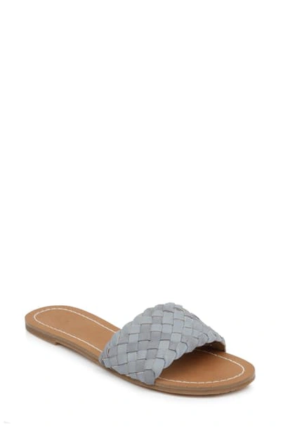 Shop Splendid Maegan Slide Sandal In Sky Blue Leather