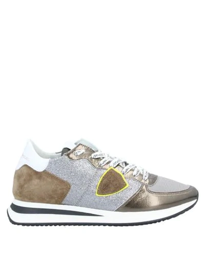 Philippe Model Glitter Pop Trainers In Grey