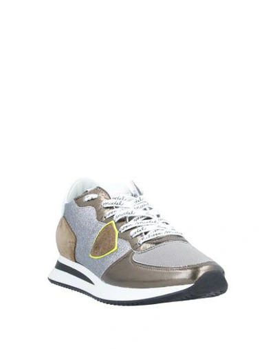 Philippe Model Glitter Pop Trainers In Grey