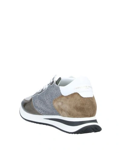 Philippe Model Glitter Pop Trainers In Grey