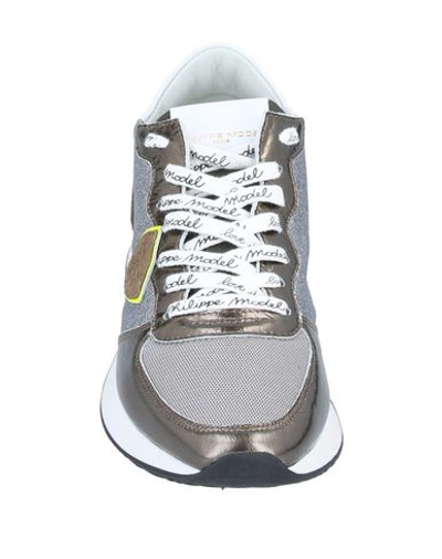 Philippe Model Glitter Pop Trainers In Grey