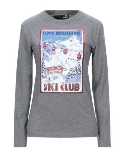 Love Moschino T-shirt In Grey