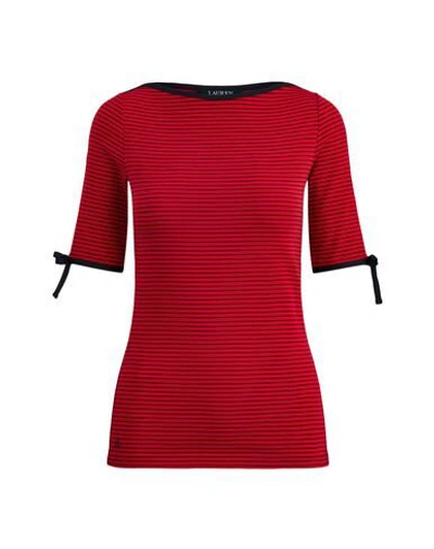 Shop Lauren Ralph Lauren T-shirts In Red