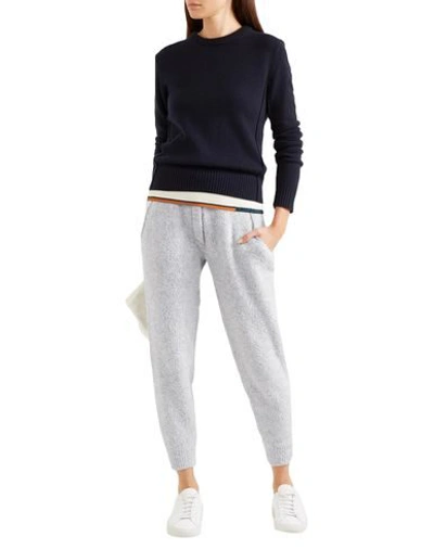 Shop Brunello Cucinelli Woman Pants Light Grey Size M Virgin Wool, Silk, Polyamide, Cashmere